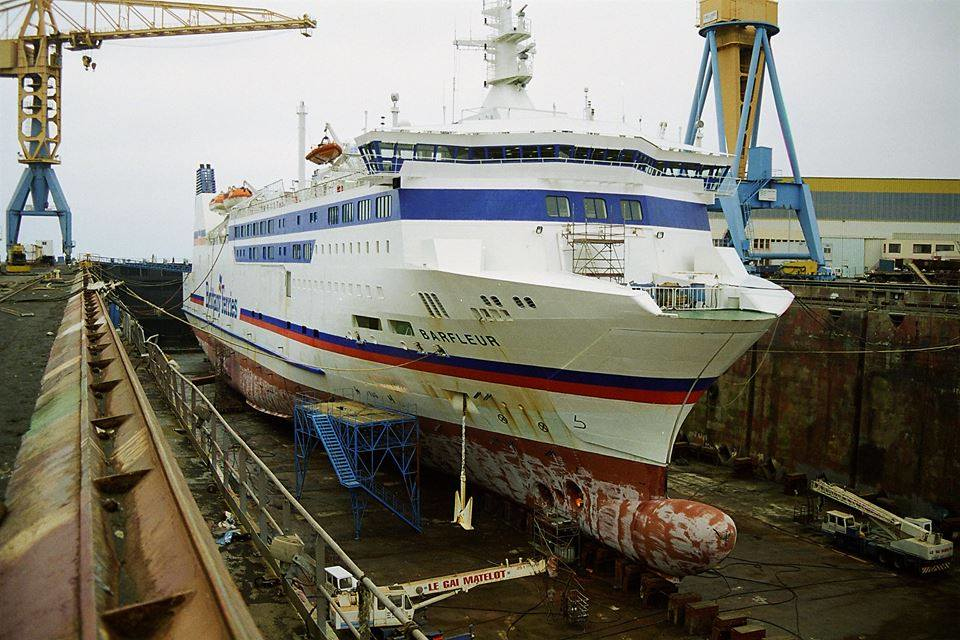 Barfleur en cale-sèche
