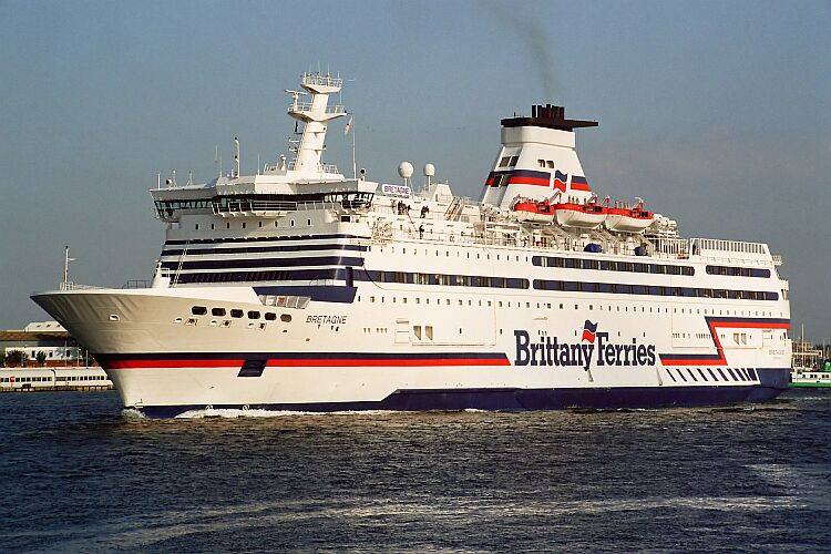 Ferry Bretagne appareillant de Portsmouth