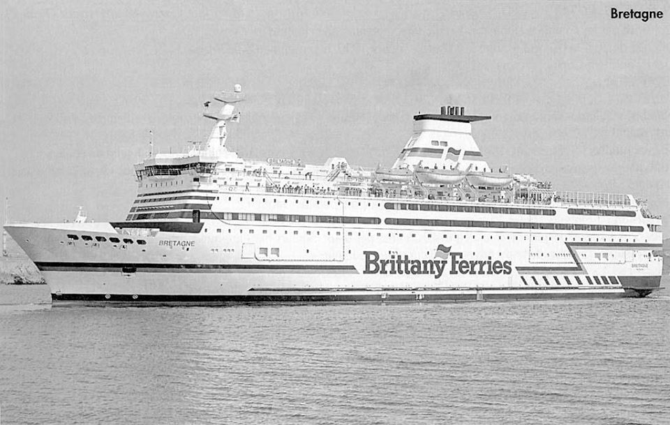 Ferry Bretagne peu après sa mise en service chez Brittany Ferries