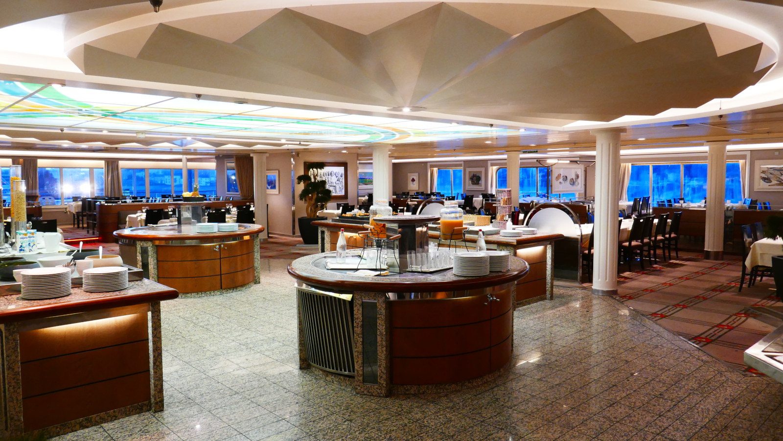 Photographie des buffets du restaurant Les Abers.