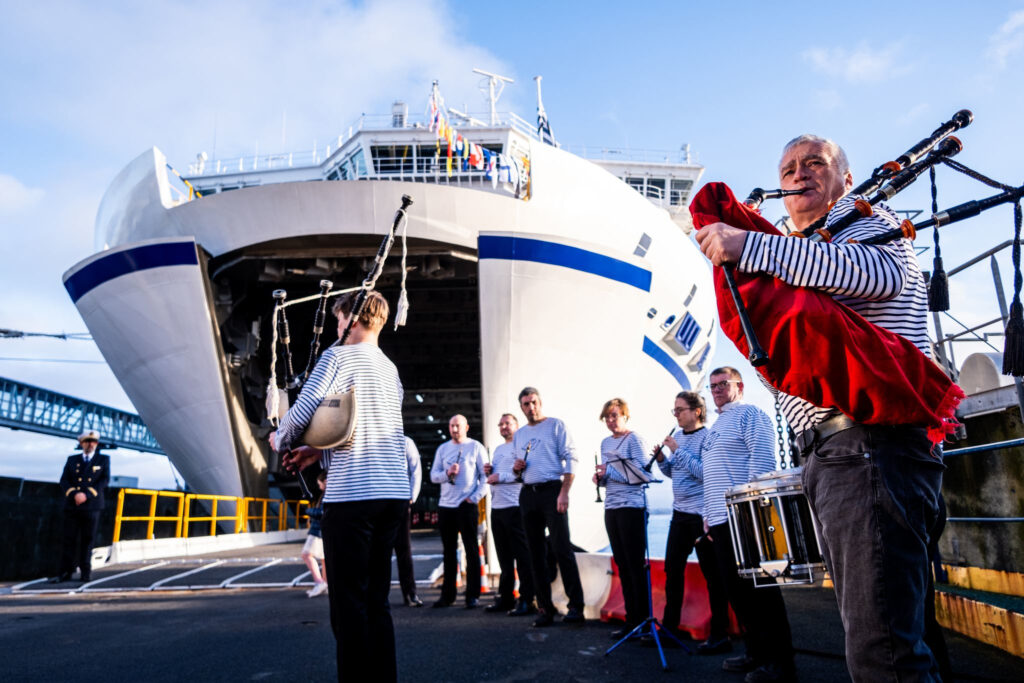 Saint-Malo lors de la cérémonie des vœux 2025 de la Brittany Ferries