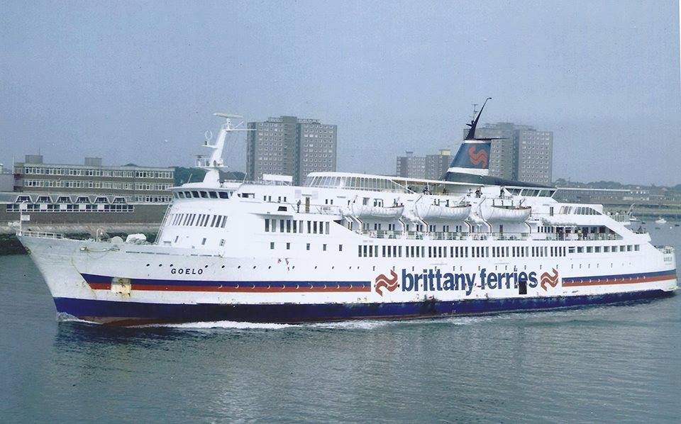 Ferry Goëlo de Brittany Ferries appareillant de Portsmouth.