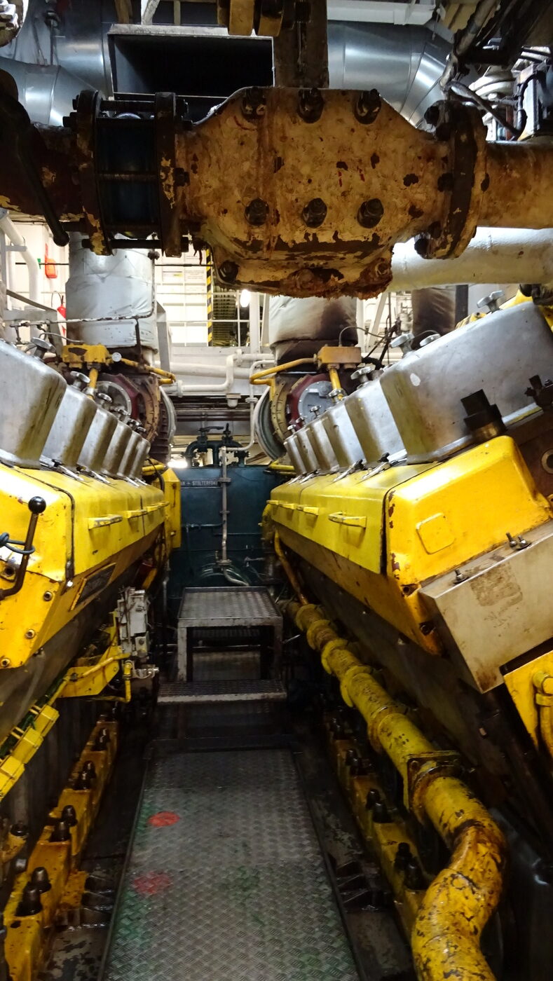 Générateurs à bord du ferry Normandie de Brittany Ferries.