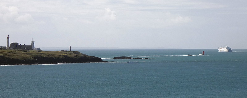 Le M/V Galicia croise au large du Conquet, alors qu'il navigue en direction de Bilbao.