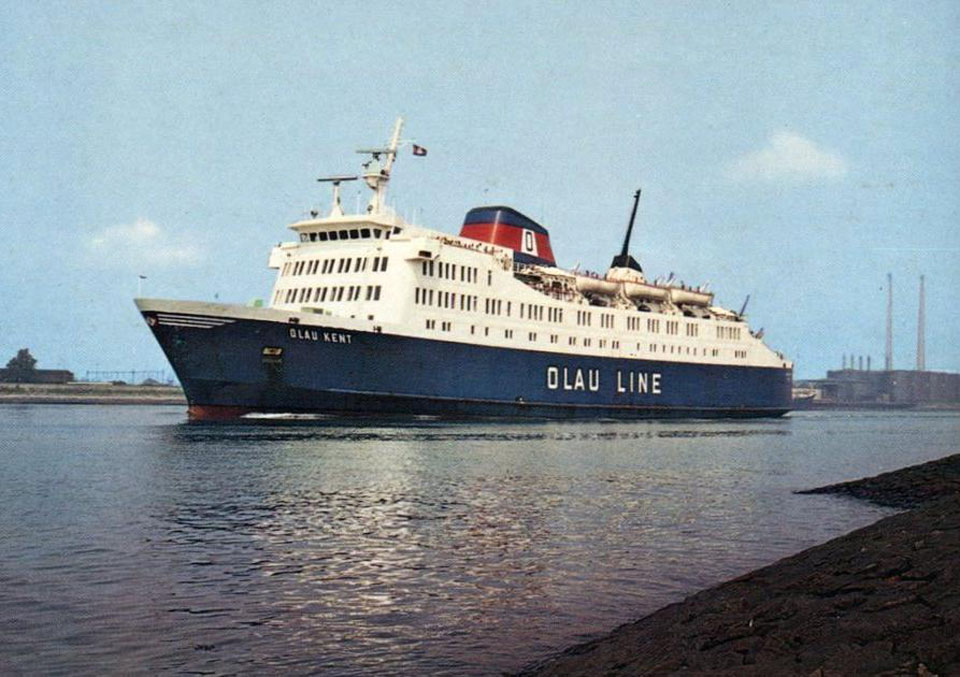 Carte postale du ferry Olau Kent d'Olau Line.