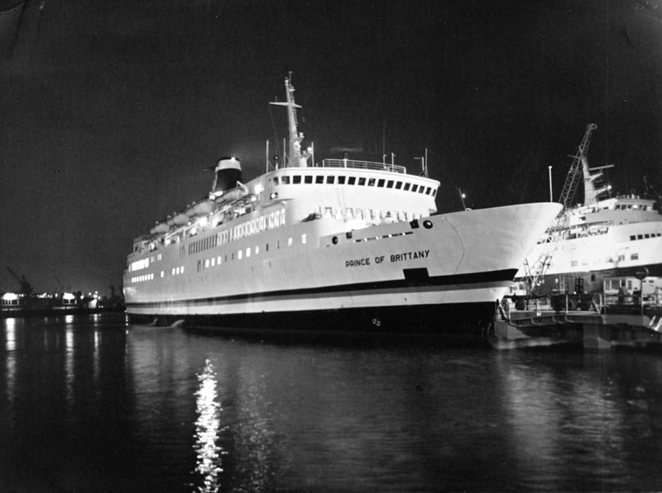 Le ferry Prince of Brittany de Brittany Ferries est amarré dans le port de Portsmouth