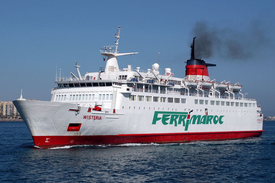 Le ferry Wisteria de Ferrymaroc
