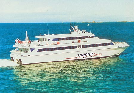 Carte postale du catamaran Condor France.