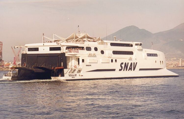 Le catamaran Sicilia Jet de SNAV.